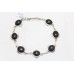 Women's Bracelet 925 Sterling Silver Natural black onyx Stones P 525